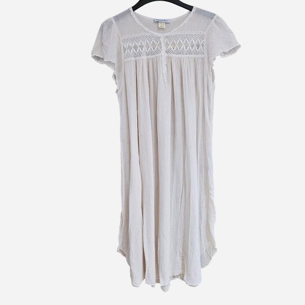 vintage coquette cottagecore ivory Christian Dior nightgown